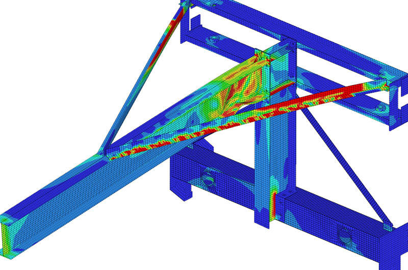 análise FEA flambagem não linear non linear buckling analysis